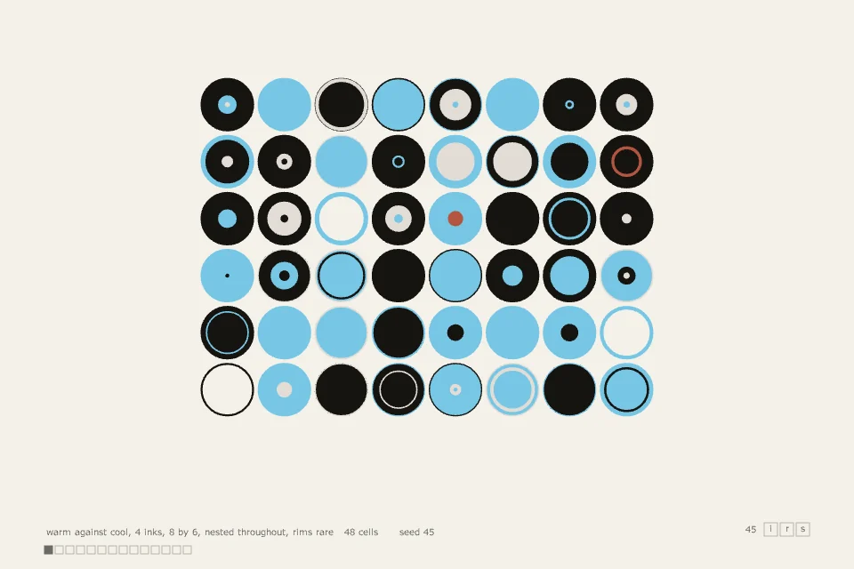 85 circle grid